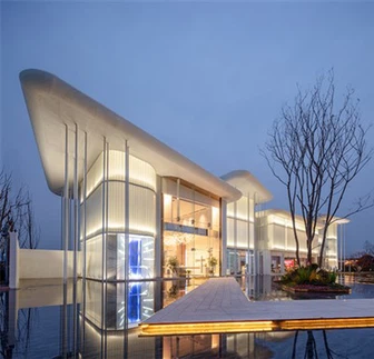 U bina cepheleri ve iç tasarım için cama camı